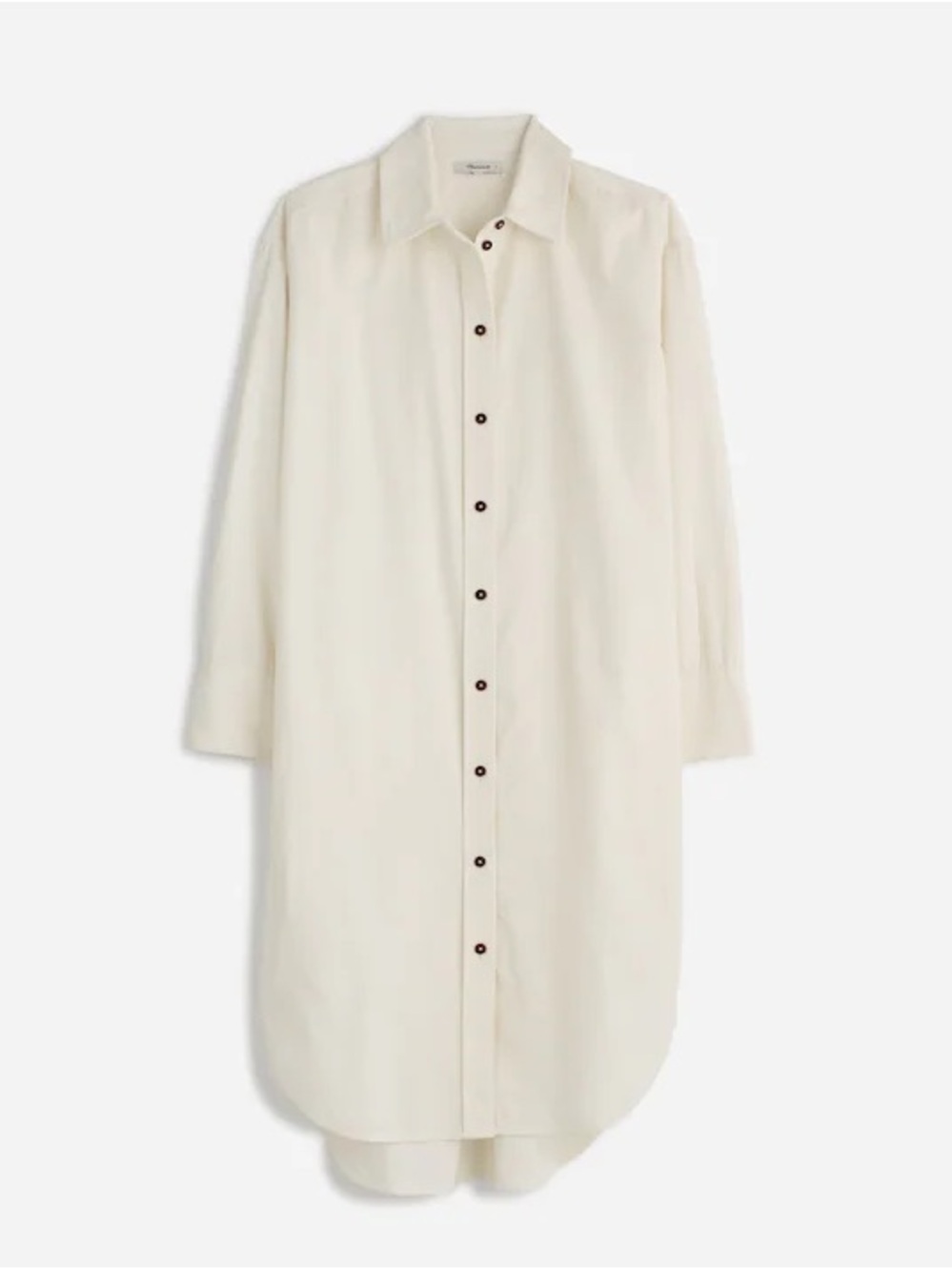 Madewell Corduroy Long-Sleeve Midi Shirtdress